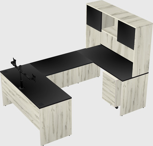 U-shaped desk