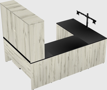 U-shaped desk