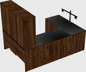 U-shaped desk