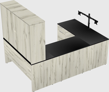 U-shaped desk