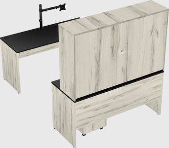 U-shaped desk