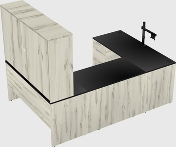 U-shaped desk