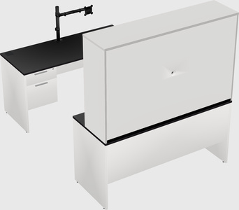U-shaped desk