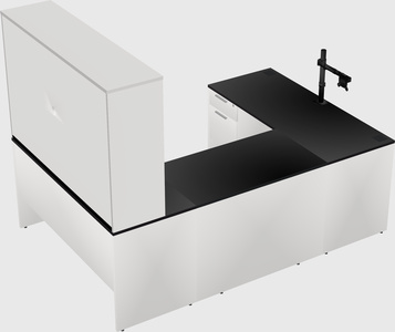 U-shaped desk