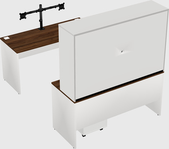 U-shaped desk