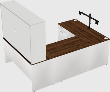U-shaped desk
