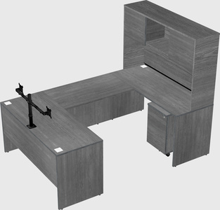 U-shaped desk