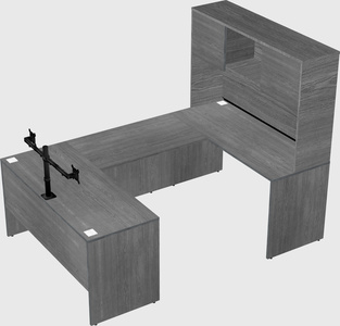 U-shaped desk