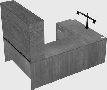 U-shaped desk