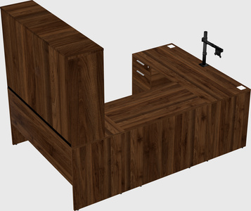 U-shaped desk