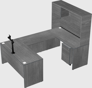 U-shaped desk