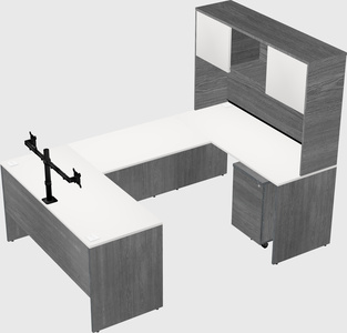 U-shaped desk