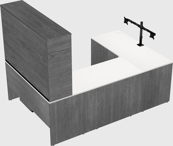 U-shaped desk