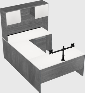 U-shaped desk