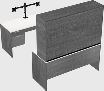 U-shaped desk