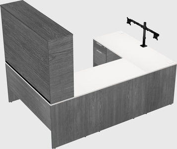 U-shaped desk