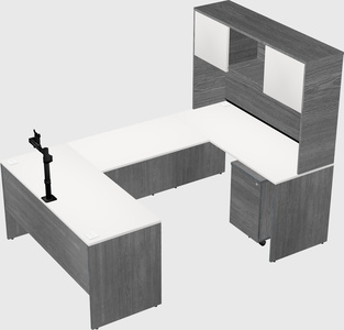 U-shaped desk