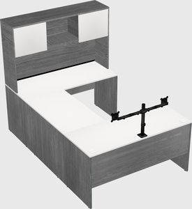 U-shaped desk