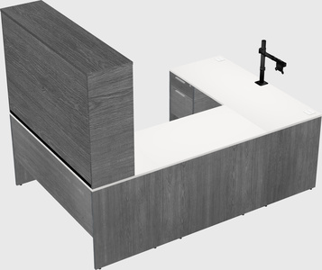 U-shaped desk