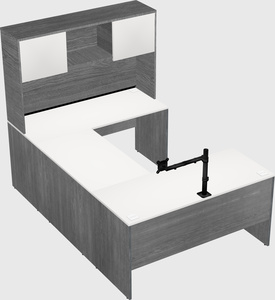 U-shaped desk