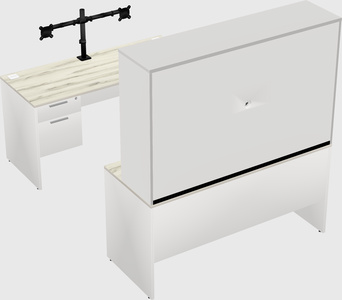 U-shaped desk