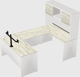 U-shaped desk