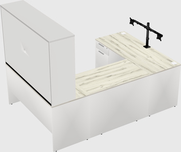 U-shaped desk