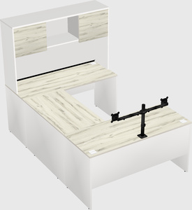 U-shaped desk