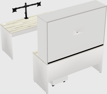 U-shaped desk