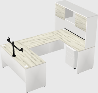 U-shaped desk