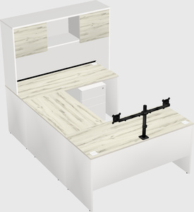 U-shaped desk