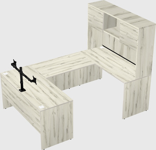 U-shaped desk