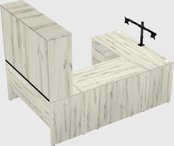 U-shaped desk