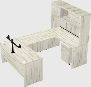 U-shaped desk