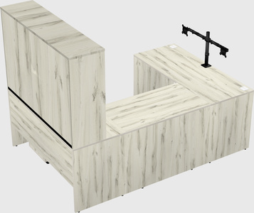 U-shaped desk