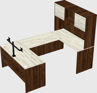 U-shaped desk