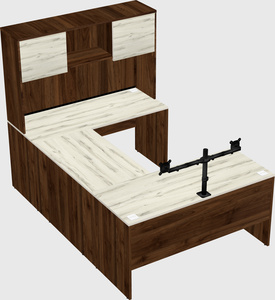 U-shaped desk