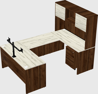 U-shaped desk