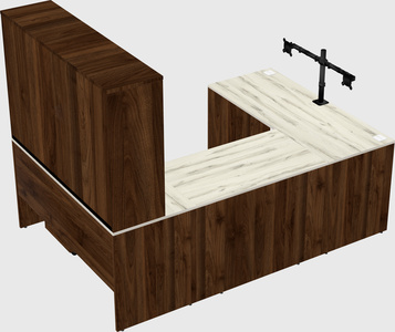 U-shaped desk