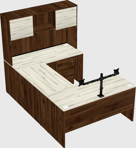 U-shaped desk