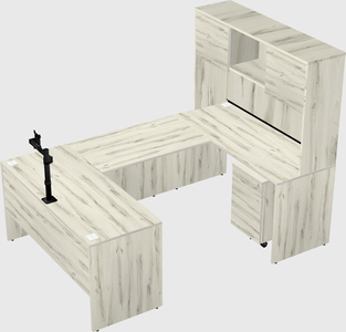 U-shaped desk