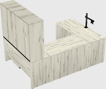 U-shaped desk