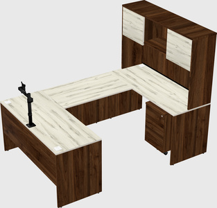 U-shaped desk