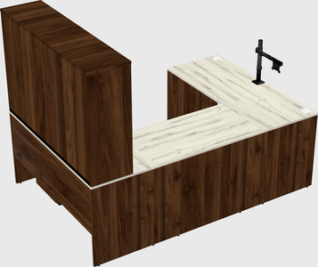 U-shaped desk