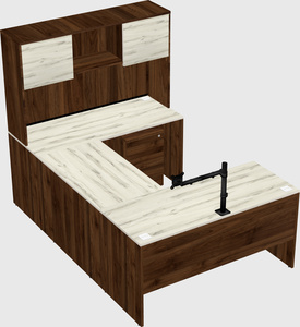 U-shaped desk