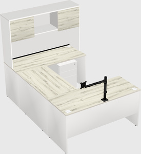 U-shaped desk