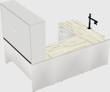 U-shaped desk