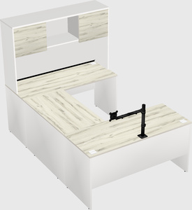 U-shaped desk