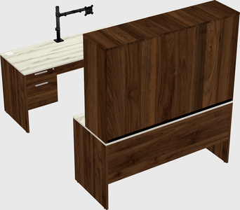 U-shaped desk