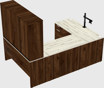U-shaped desk
